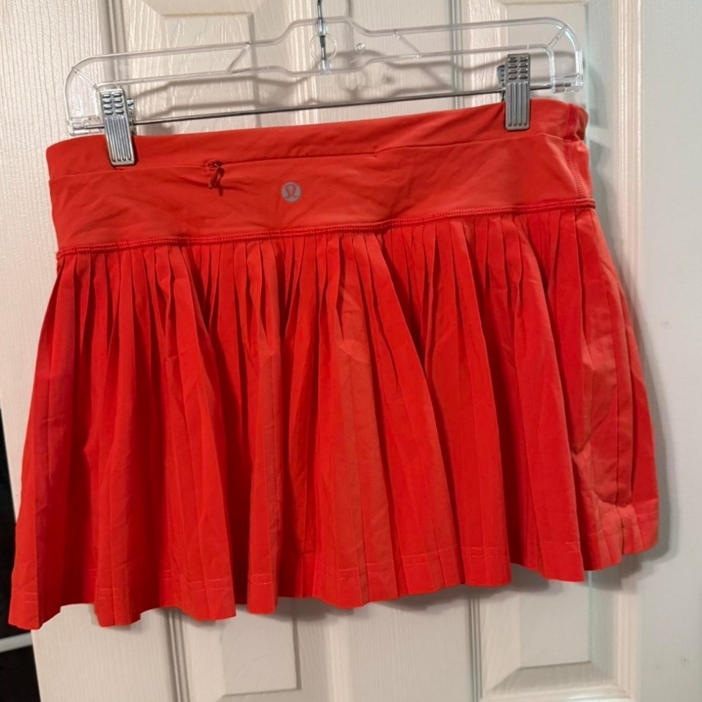 Lululemon Athletica Vibrant Red Mini Skirt